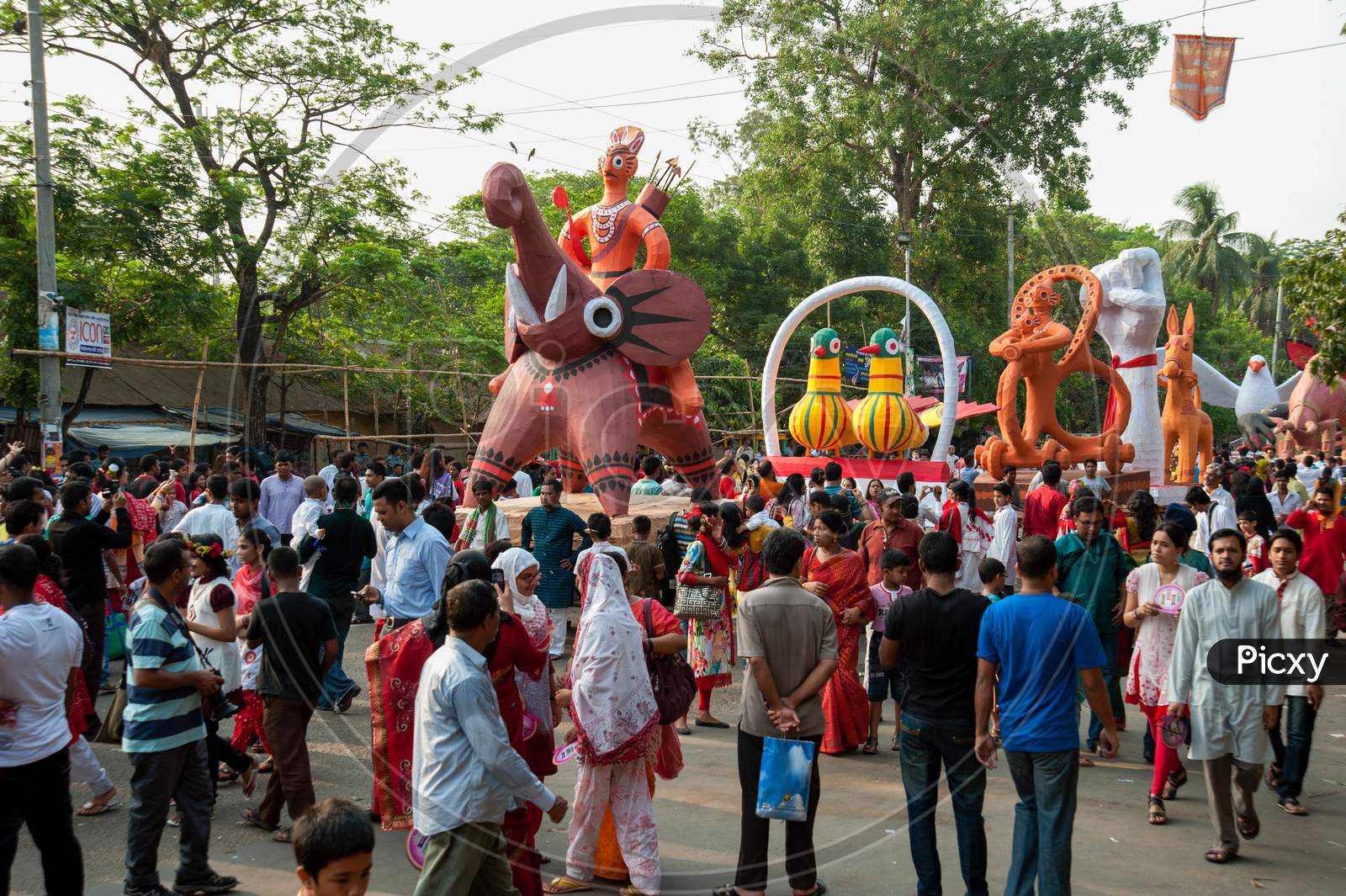 Bangladeshi People Attend Mangal Shobhajatra, A Rally In Celebration Of The Bengali New Year Or "Pohela Baishakh".