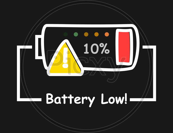 Battery charge indicator icon. vector graphics EPS 10