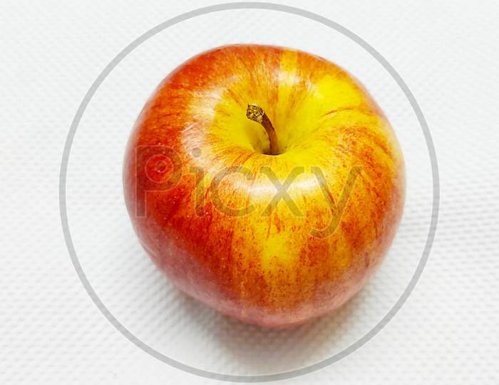 Fresh apple on white background stock photo
