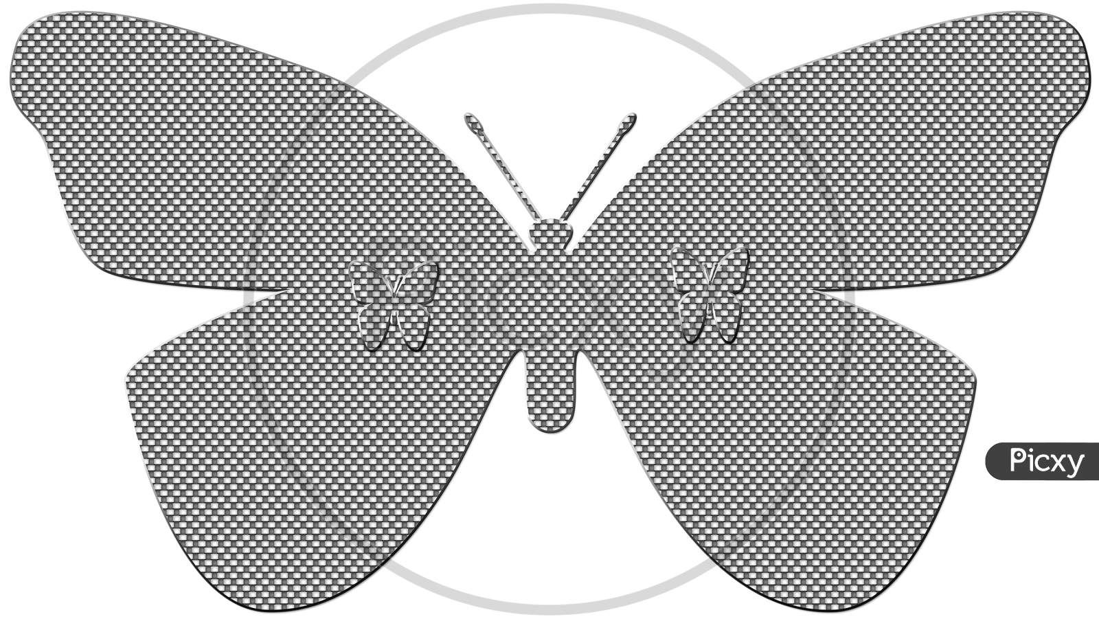 3d type butterfly