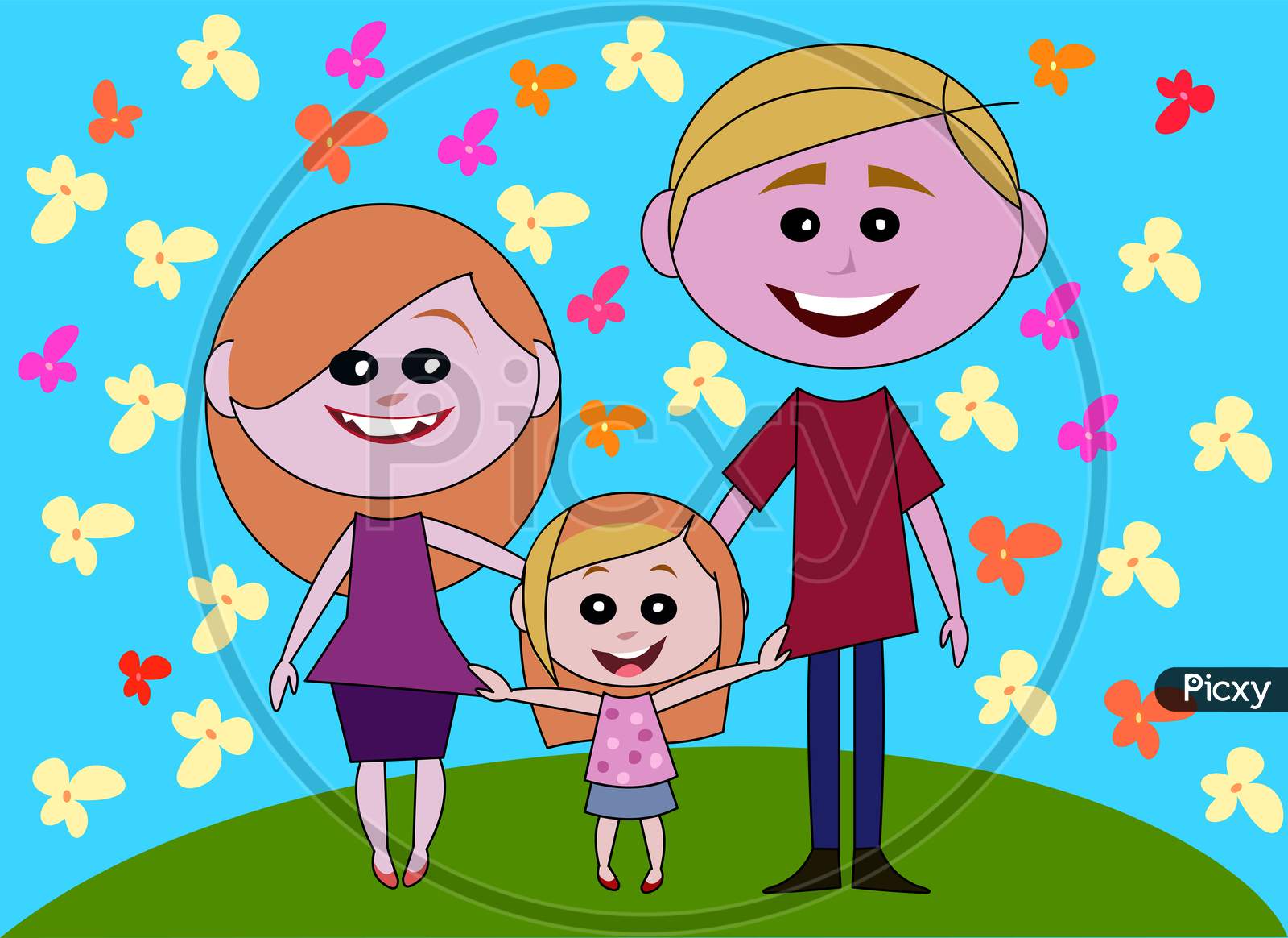 Cartoon Family Line Drawing Coloring Page Outline Sketch Vector My Family  Drawing My Family Outline My Family Sketch PNG and Vector with  Transparent Background for Free Download