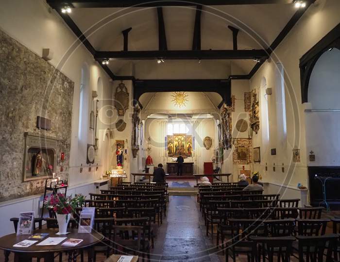 London, Uk - Circa September 2019: St Pancras Old Church