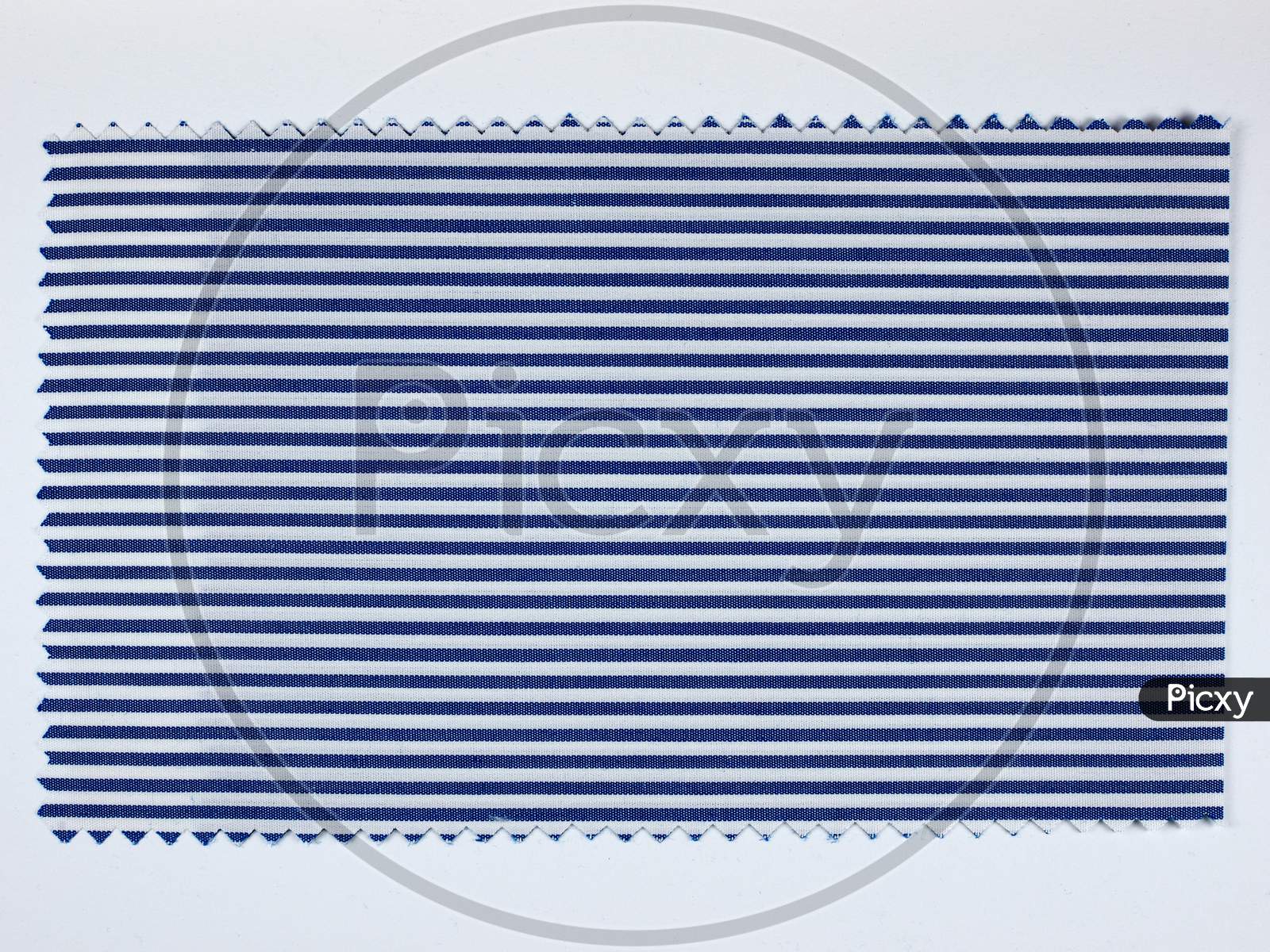 Blue Striped Fabric Sample