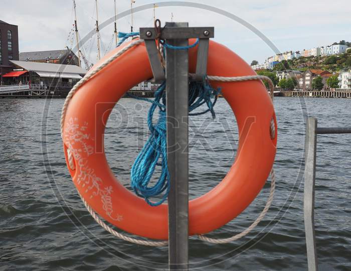 Life Buoy By The River