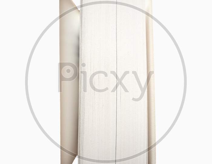 Detail Of Book Pages Isolated Over White