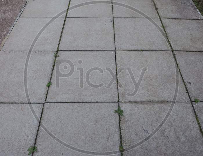 Grey Concrete Pavement Background