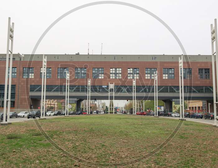 Image of Turin, Italy April 03, 2014 Via Castelfidardo Is A New