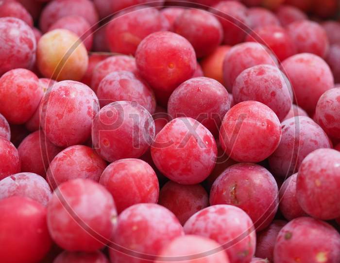 Prune Fruit Food Background