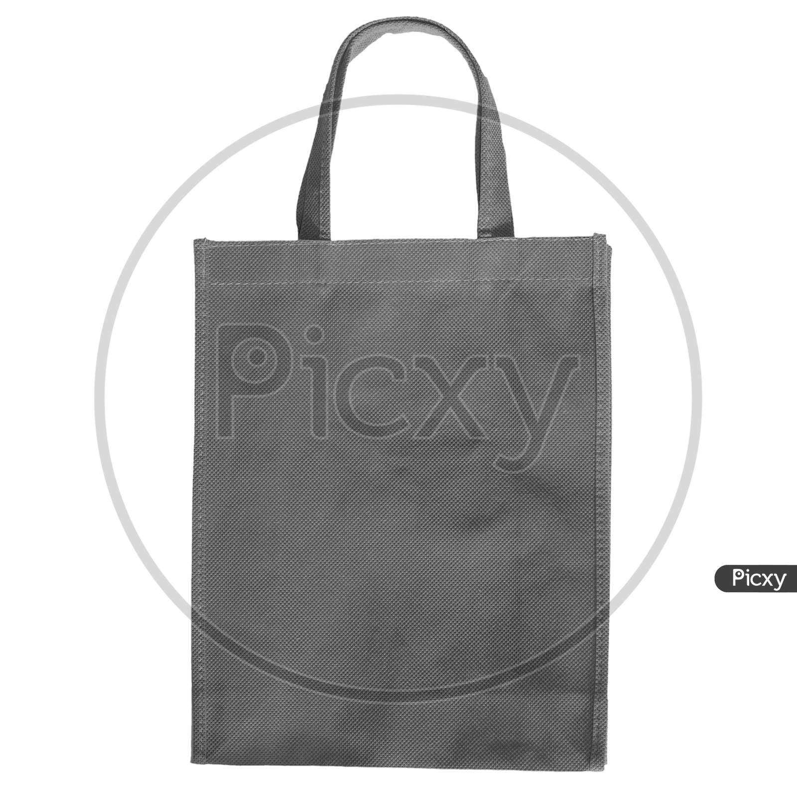 Gray Bag Isolated Over White