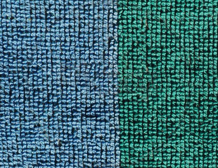 Green Blue Fabric Texture Background