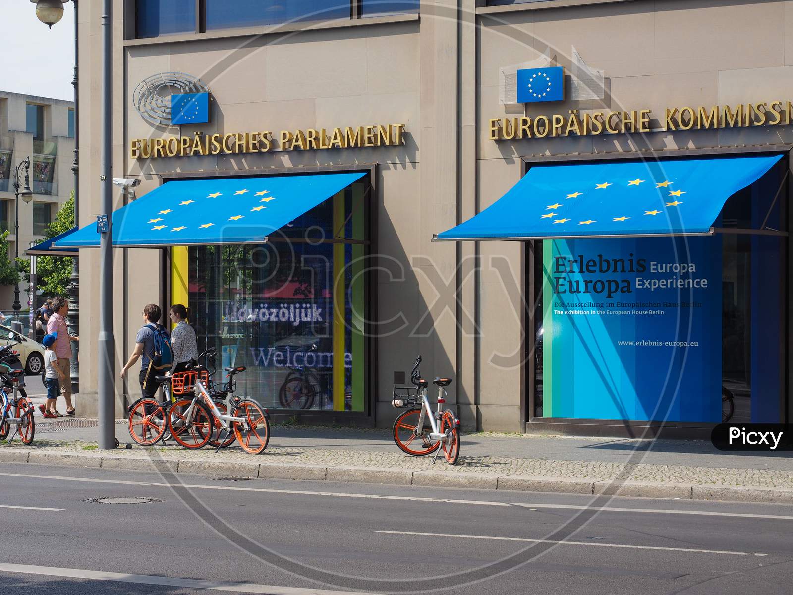 Berlin, Germany - Circa June 2019: Information Office Of The European Parliament And European Commission