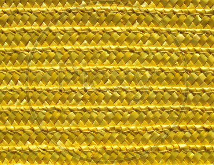 Yellow Straw Texture Background