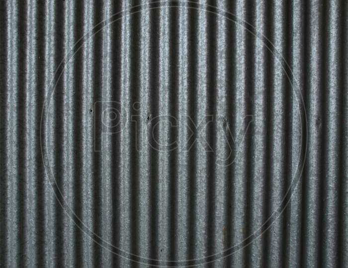 Grey Corrugated Steel Texture Background