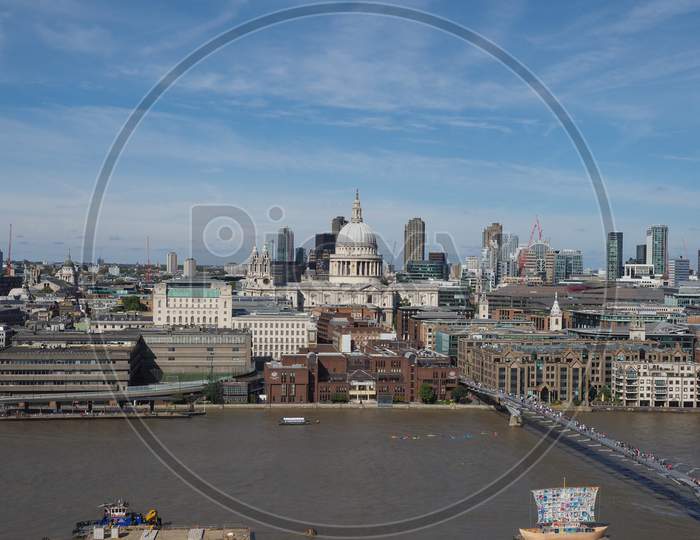 London, Uk - Circa September 2019: View Of The City Of London Skyline