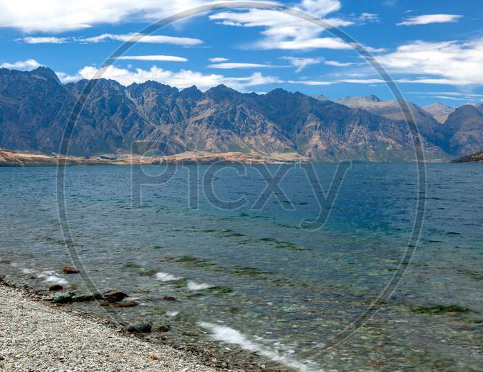 View Of The Remarkables Mountain Range In New Zealand