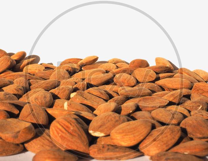 Almonds Dried Fruit With Copy Space