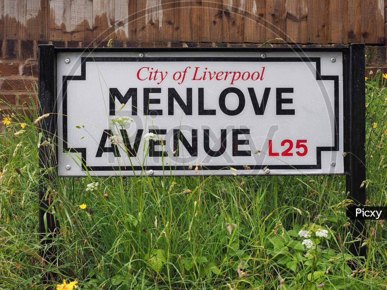 Image of Liverpool, Uk - Circa June 2016: Menlove Avenue Sign At The ...