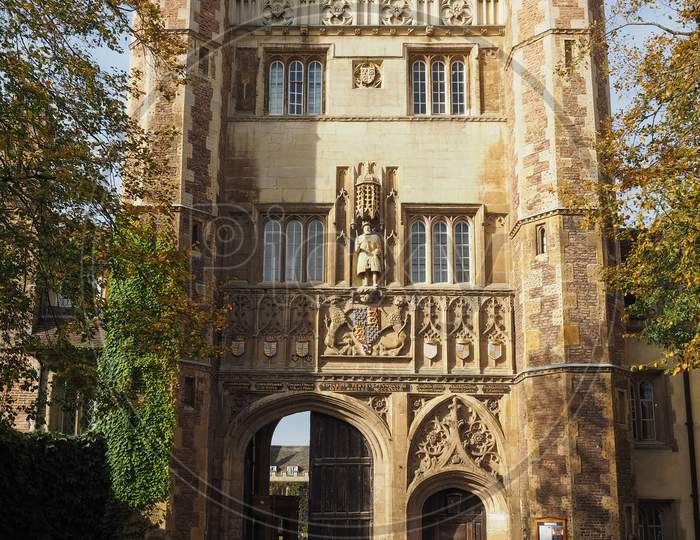 Cambridge, Uk - Circa October 2018: Trinity College