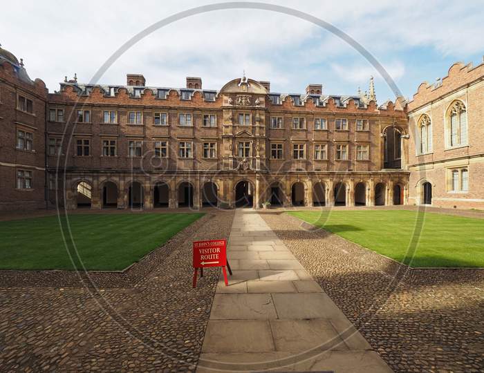 Cambridge, Uk - Circa October 2018: Third Court At St John'S College