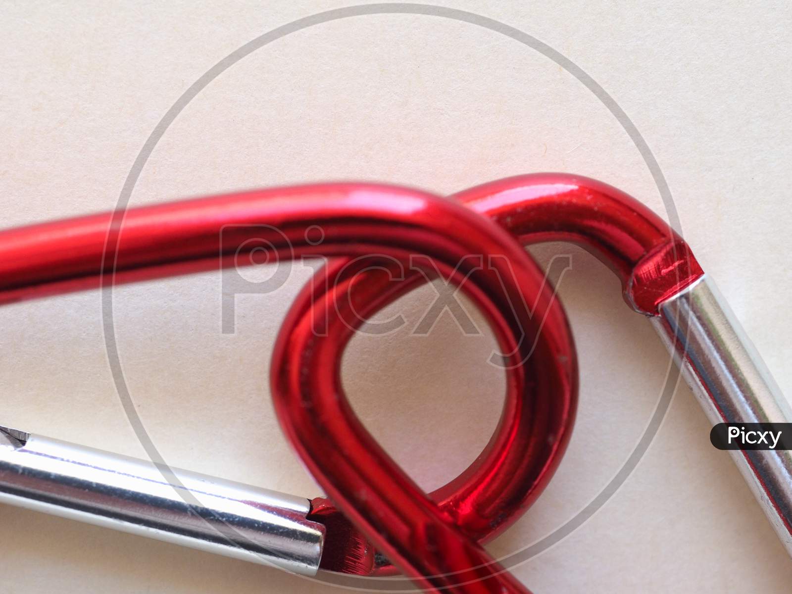 Red Keyring Hook With Copy Space