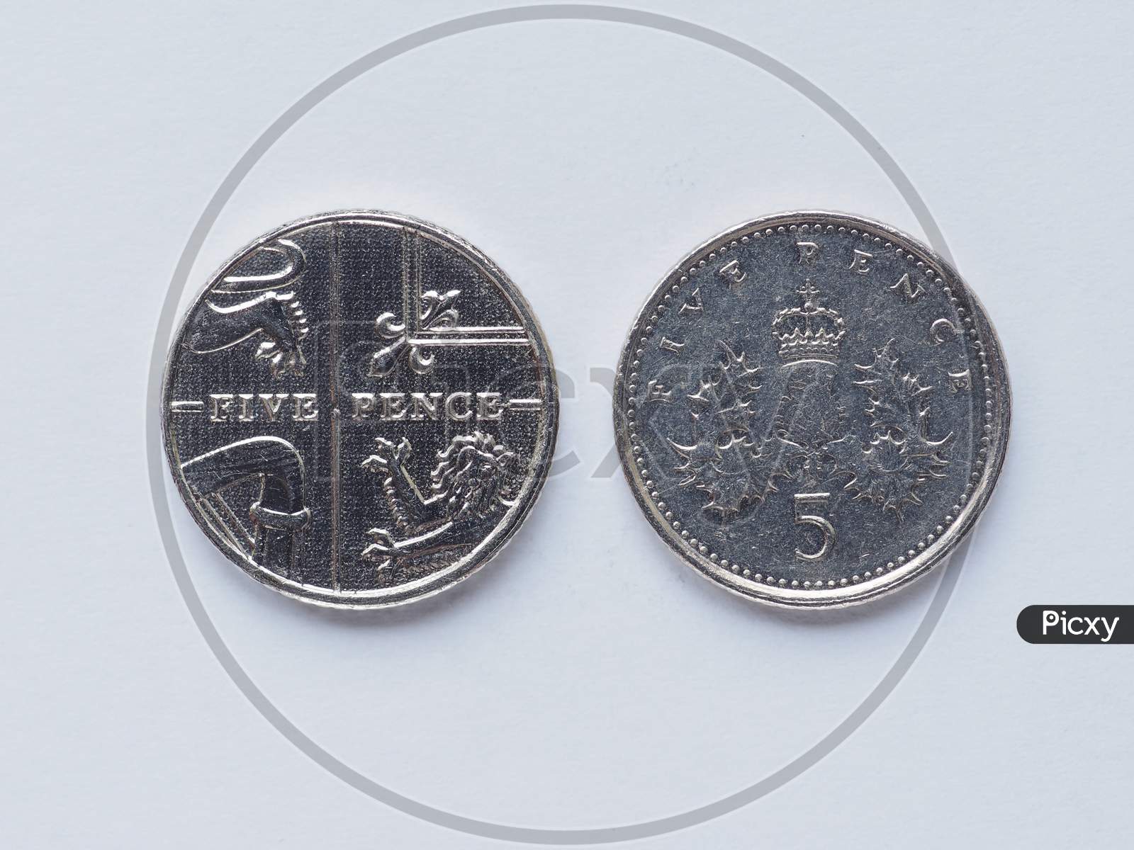Image of Uk 5 Pence Coin-KH119077-Picxy