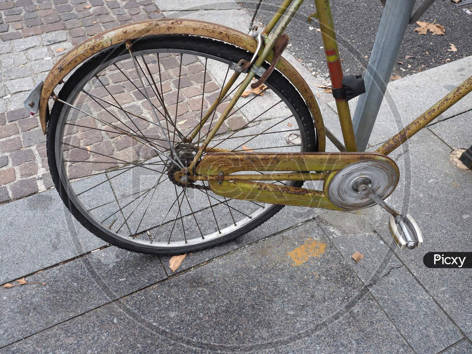 Vintage Bike Parked