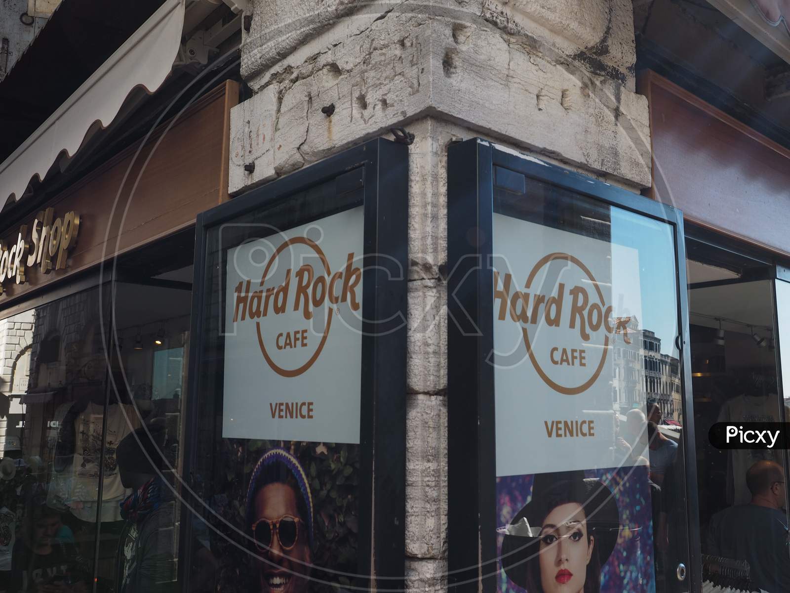 Venice, Italy - Circa September 2016: Hard Rock Cafe In Venice