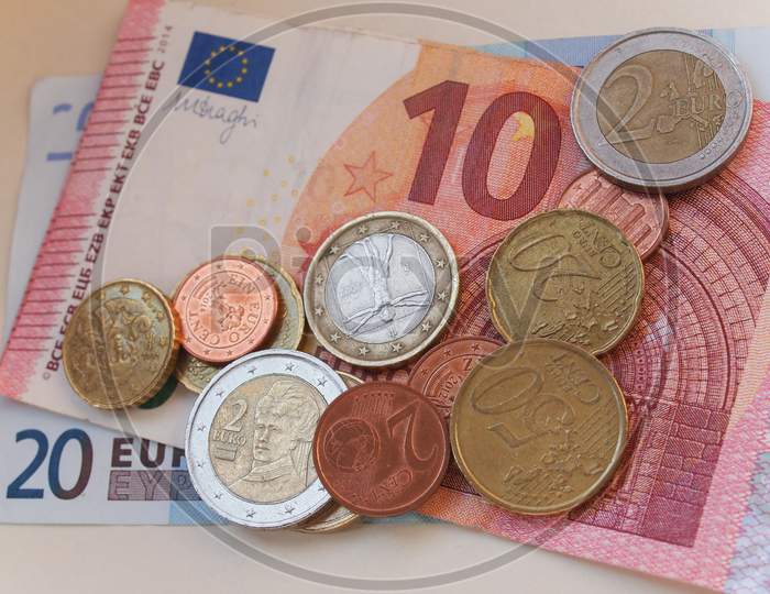 Image of Euro (Eur) Notes And Coins, European Union (Eu)-ZK593606-Picxy