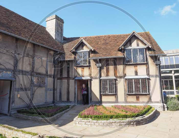 Stratford Upon Avon, Uk - September 26, 2015: William Shakespeare Birthplace