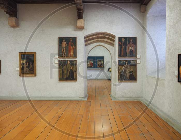 Verona, Italy - Circa March 2019: Castelvecchio Museum Designed By Architect Carlo Scarpa In Castelvecchio Castle