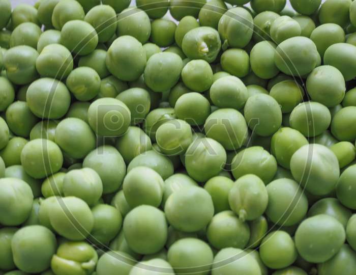 Green Peas Vegetable Background
