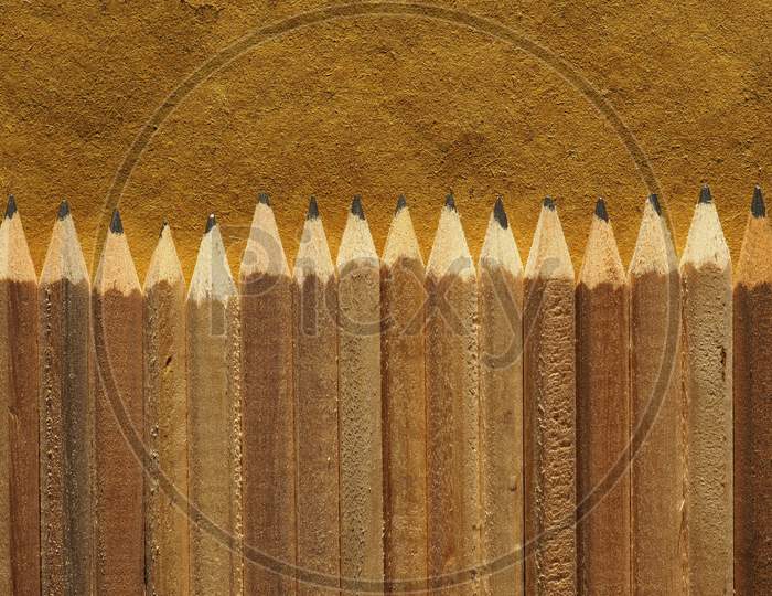 Many Wood Pencils