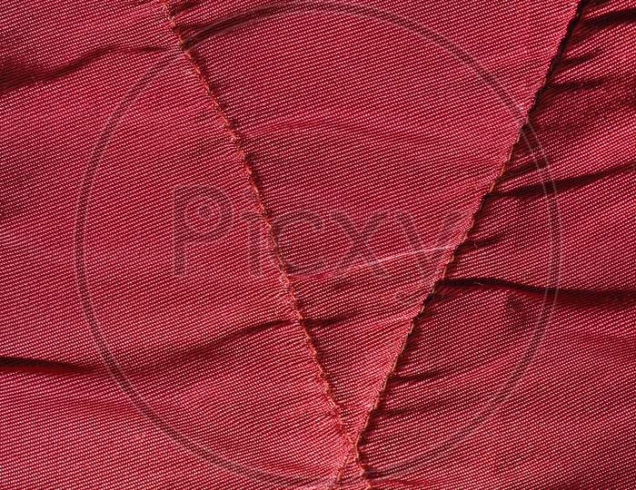 Red Velvet Fabric Texture Background