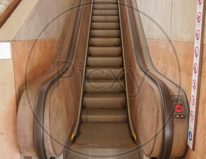 Subway Escalator Stairs