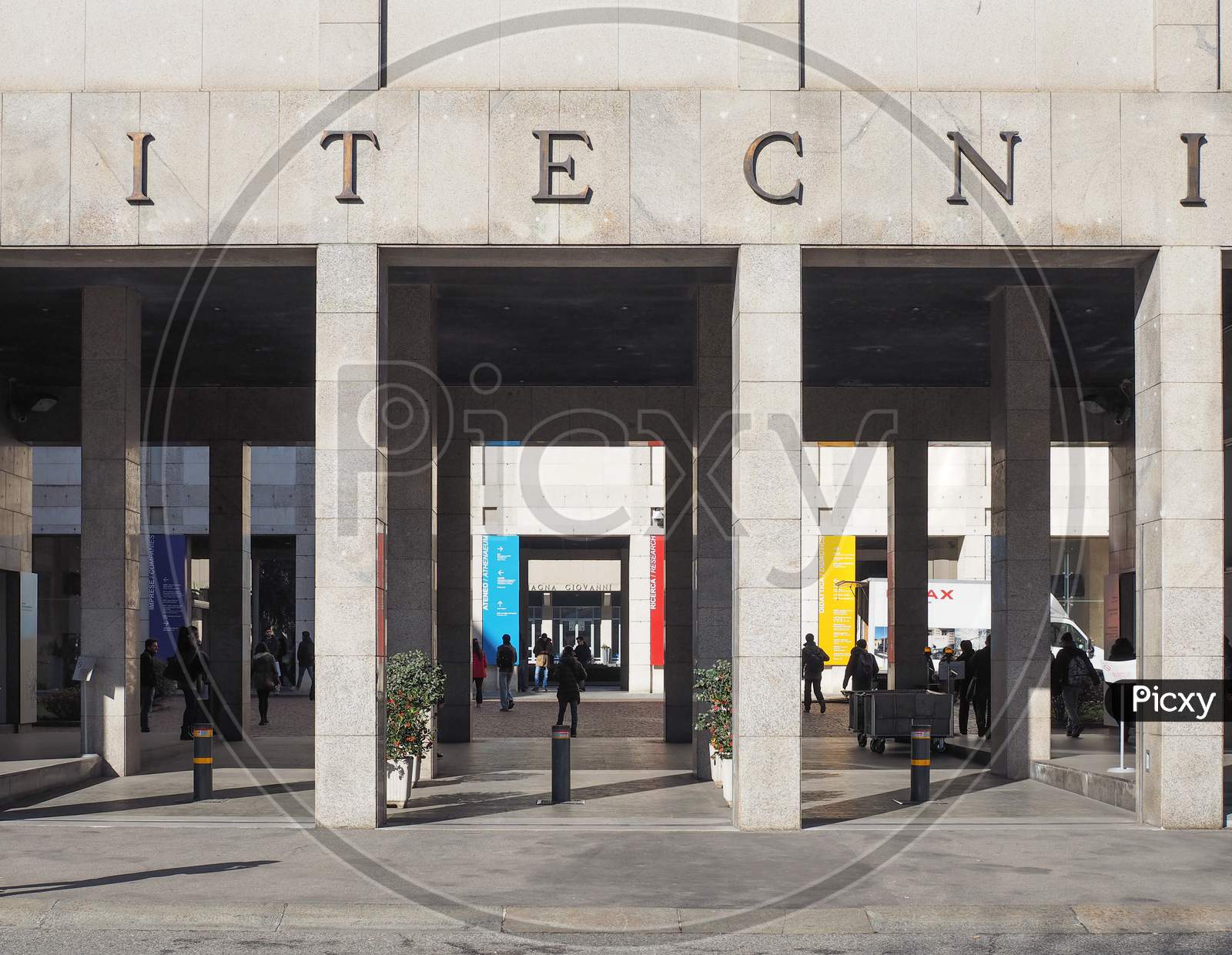 Image Of Turin, Italy - February 25, 2015: The Politecnico Di Torino ...