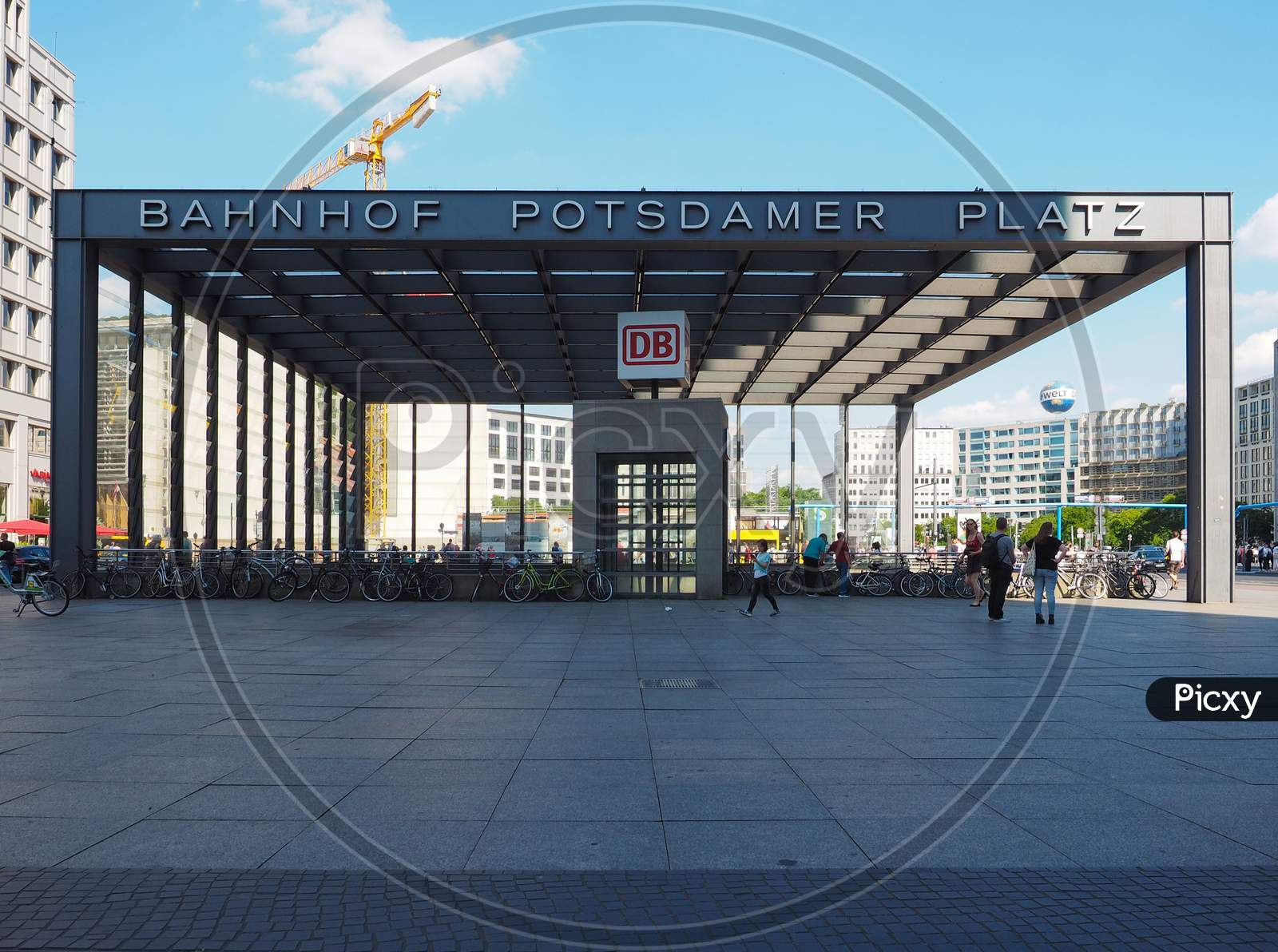 Berlin, Germany - Circa June 2019: Bahnhof Potsdamer Platz Station