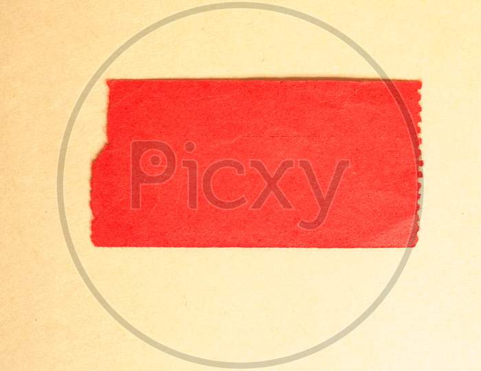 Blank Red Tag Label