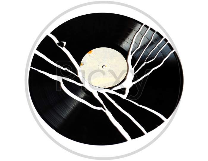 Image Of Broken Vinyl Record-by188026-picxy