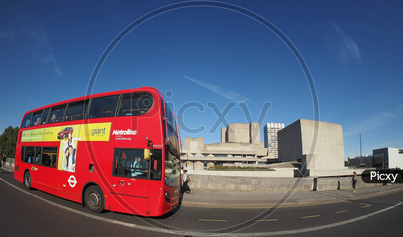 London, Uk - September 28, 2015: Red Double Decker Bus For Public Transport In Central London