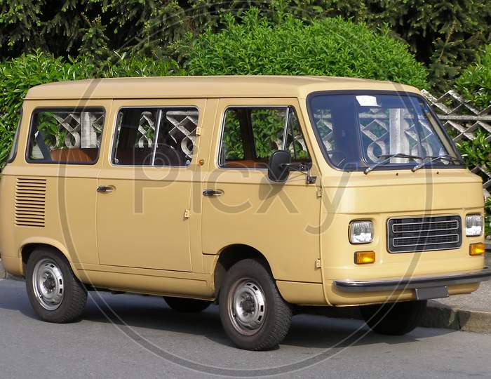 Vintage Yellow Van