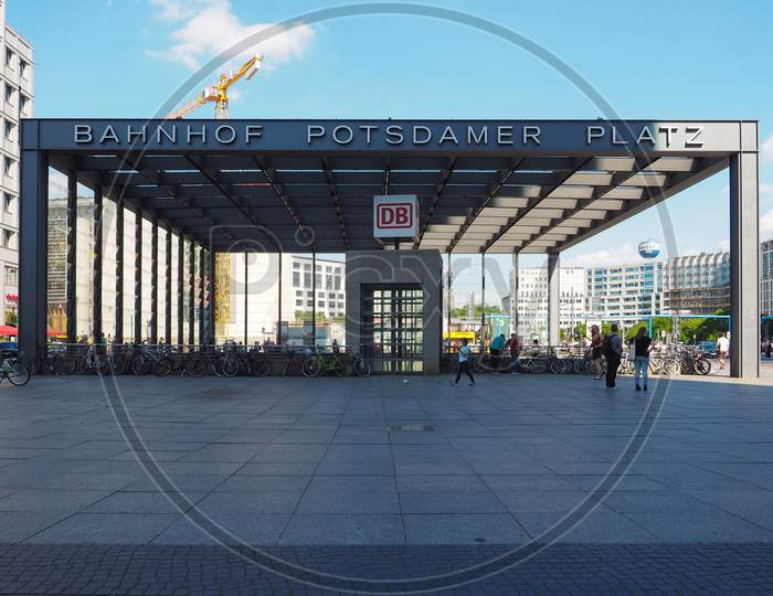 Berlin, Germany - Circa June 2019: Bahnhof Potsdamer Platz Station