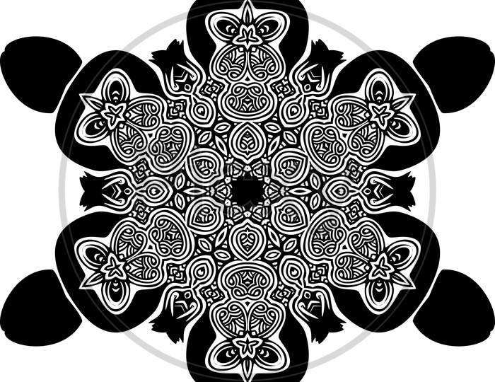image-of-mandala-vector-illustration-round-ornament-black-and-white