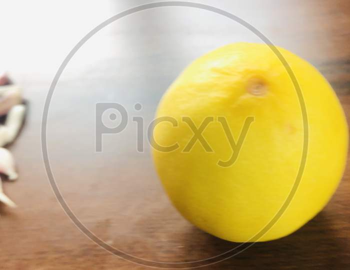 Natural Yellow Lemons Citrus Fruit