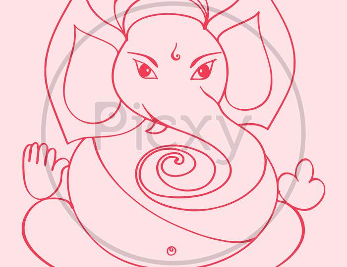 Lord Ganesha Drawing by Anannya Khedkar - Pixels