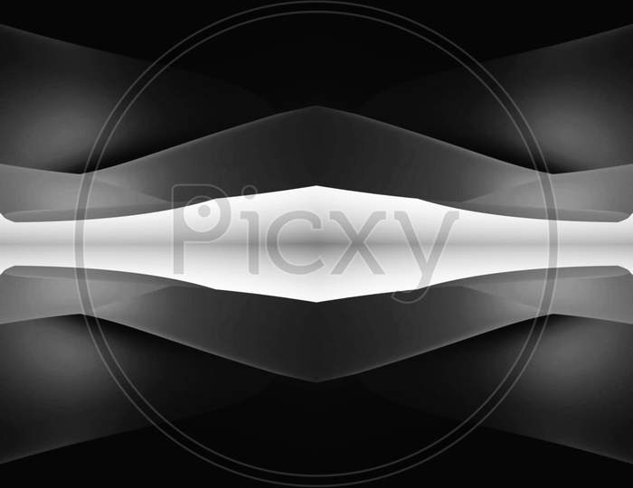 A creative 3d design abstract in black background