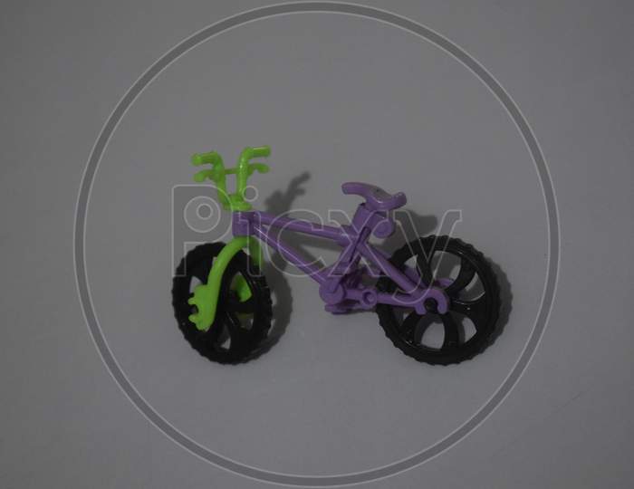 Toy cycle placed with white background