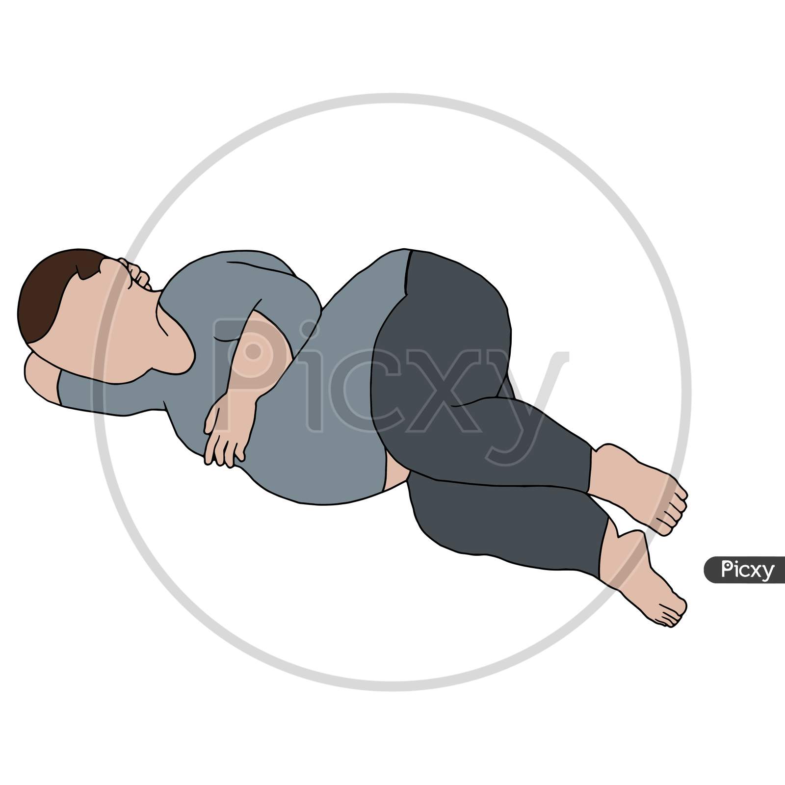 Illustration Of A Sleeping Man RoyaltyFree Stock Image  Storyblocks