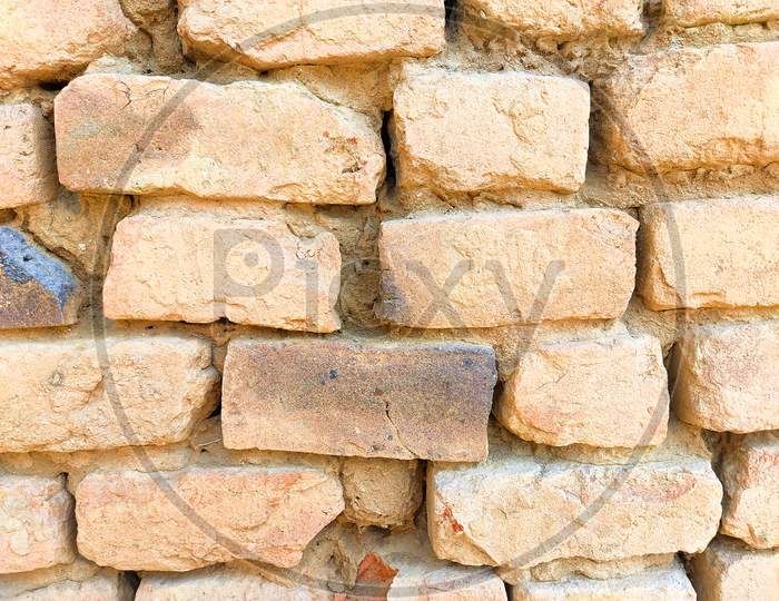 Old Brick Clay Wall Texture