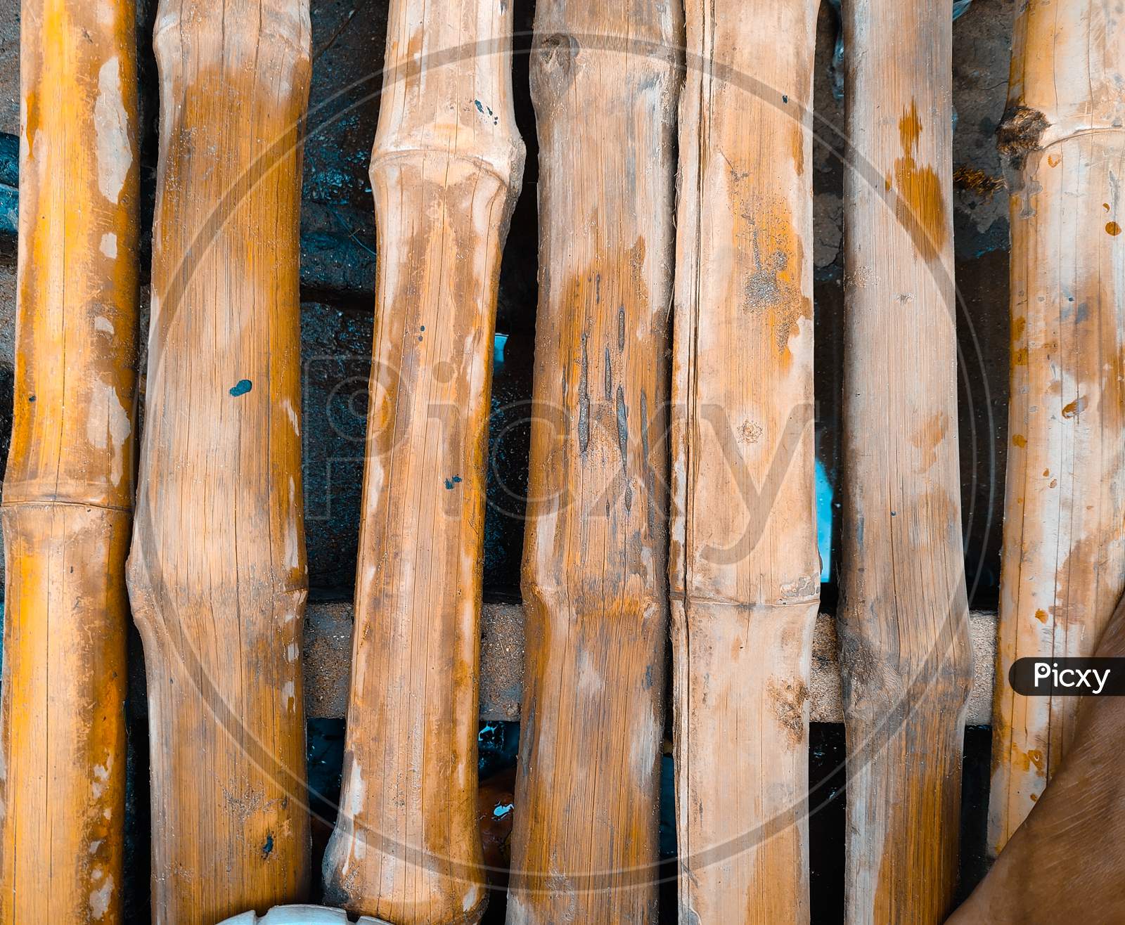 Bamboo Wood Wall Texture