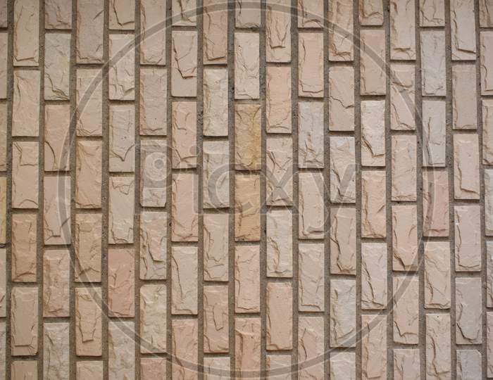 Dholpuri Sandstone Tile Wall From Rajasthan India, Texture Of A Stone Wall. Old Castle Stone Wall Texture Background. Stone Wall As A Background Or Texture. Part Of A Stone Wall, For Background Or Texture